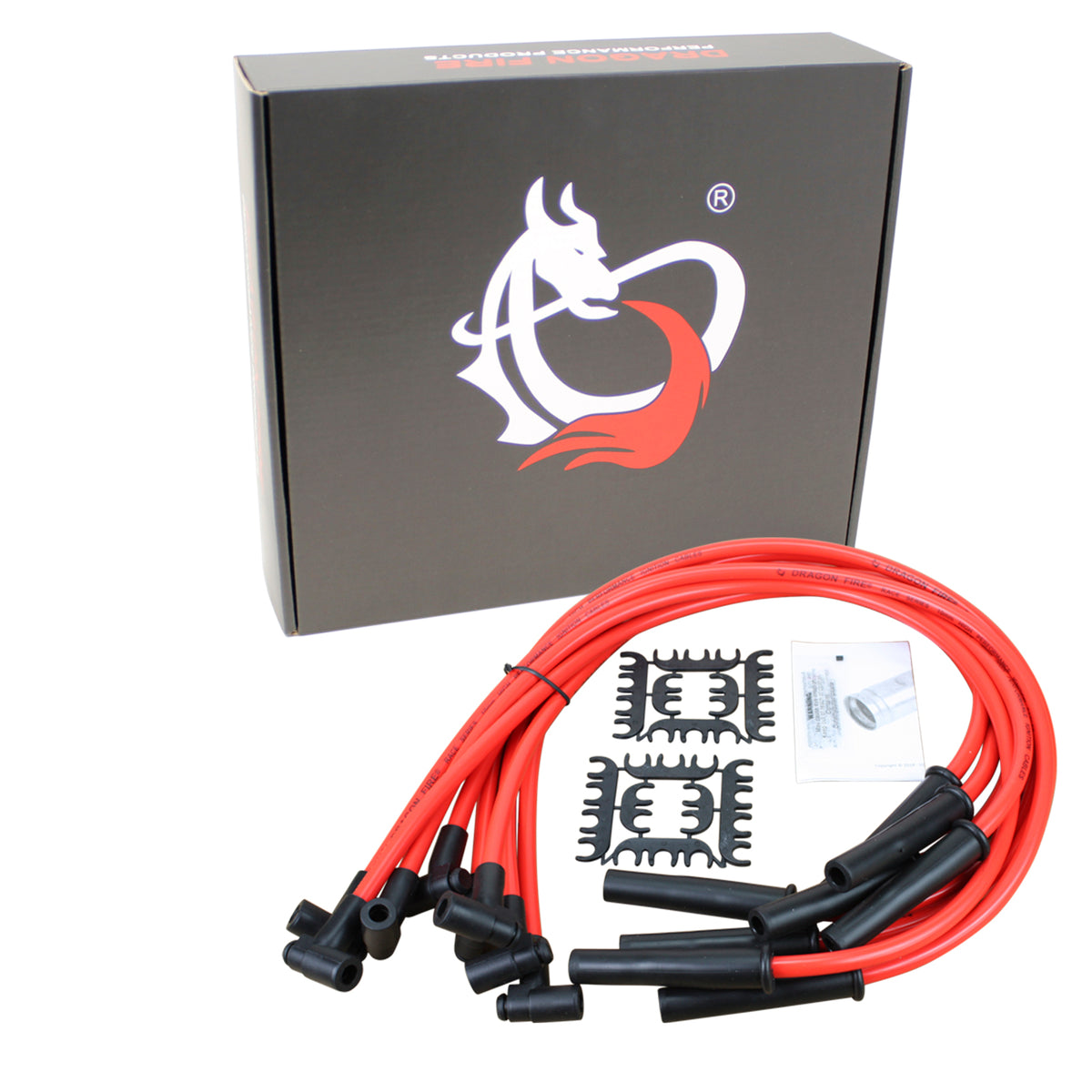 PWJ119 Plug wires, Direct Fit, Silicone, RED