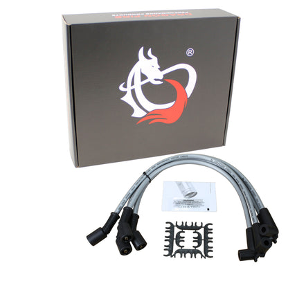 PWJ204-PRO Plug wires, Direct Fit, Silicone, SILVER