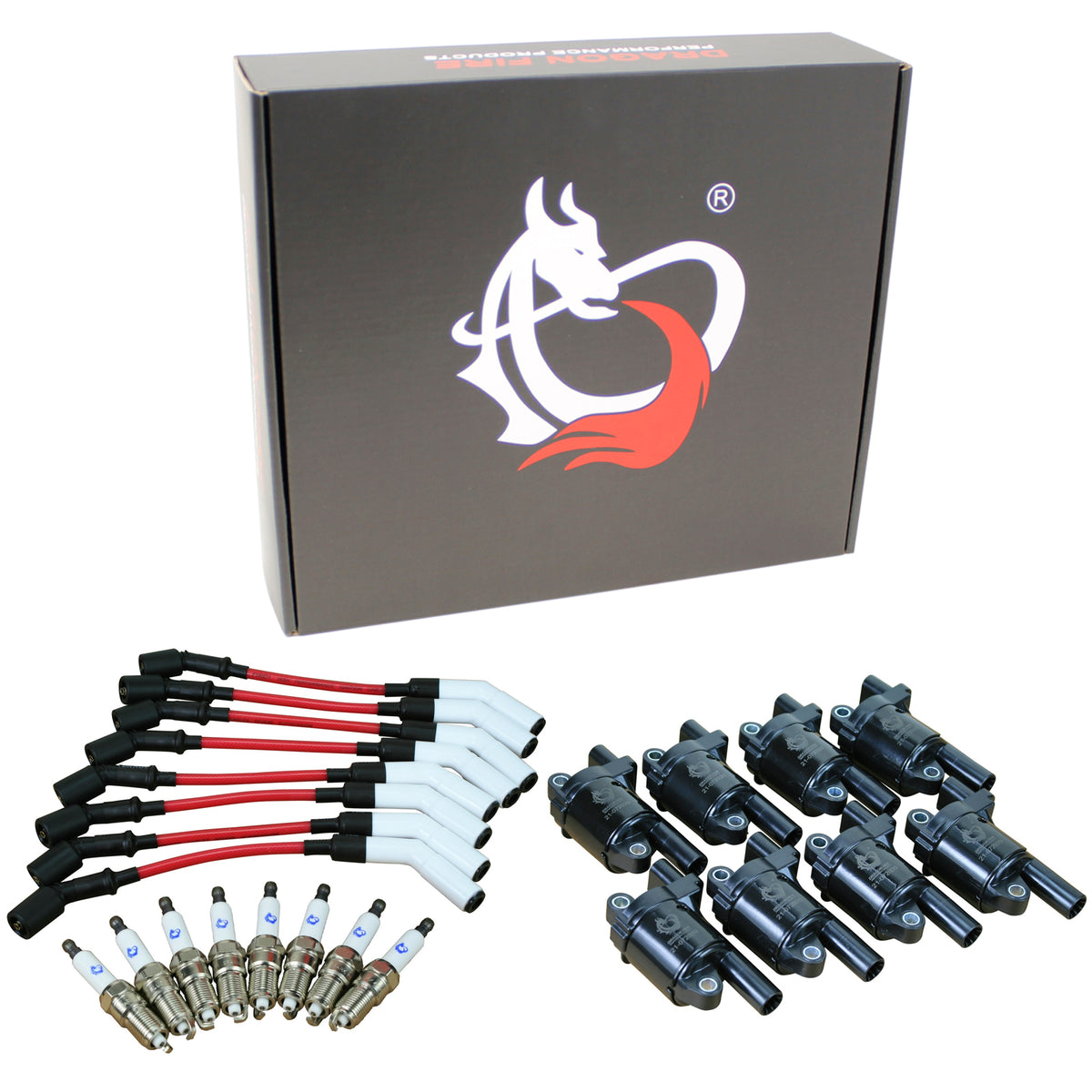 Kit-1297 Ignition Kit - Ceramic Plug Wires, Coils, Spark Plugs
