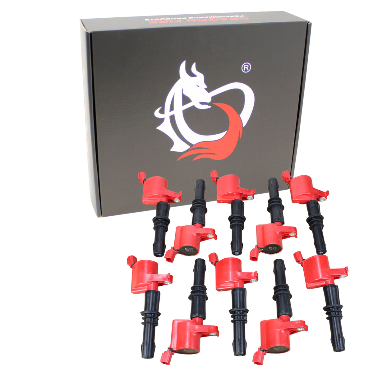 C511-DFx10 Coil Pack Set, 10pcs, Direct Fit, RED