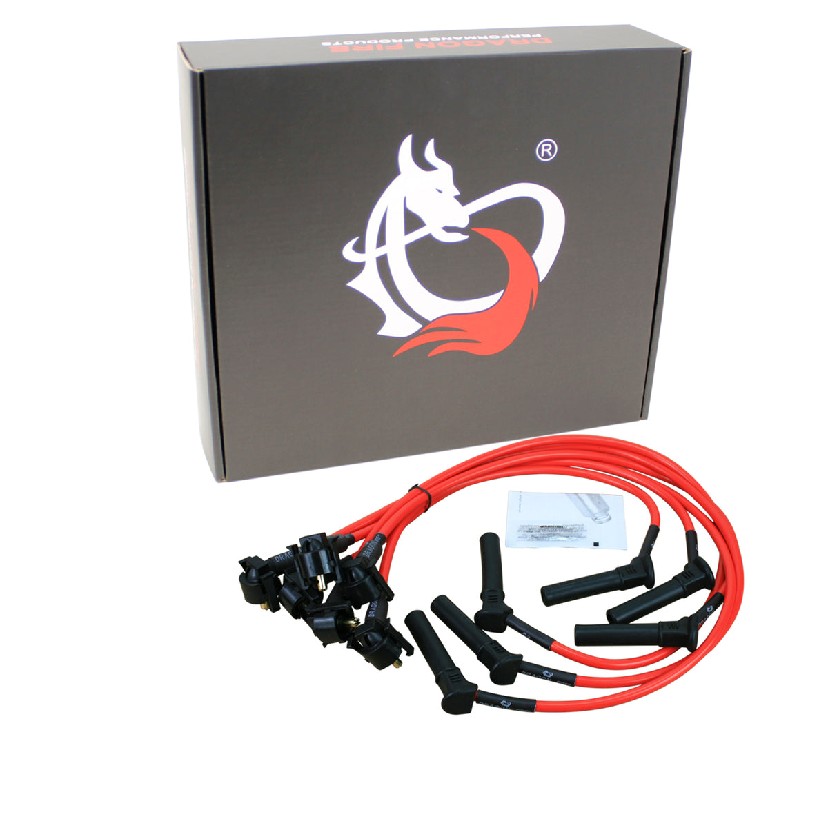 PWJ264 Plug wires, Direct Fit, Silicone, RED