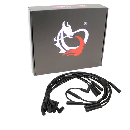 PWJ288 Plug wires, Direct Fit, Silicone, BLACK