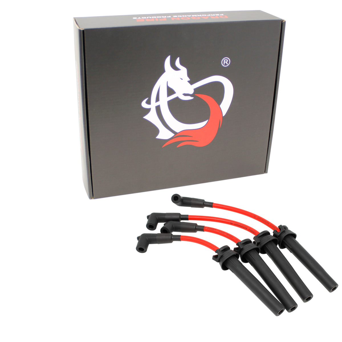 PWJ207 Plug wires, Direct Fit, Silicone, RED