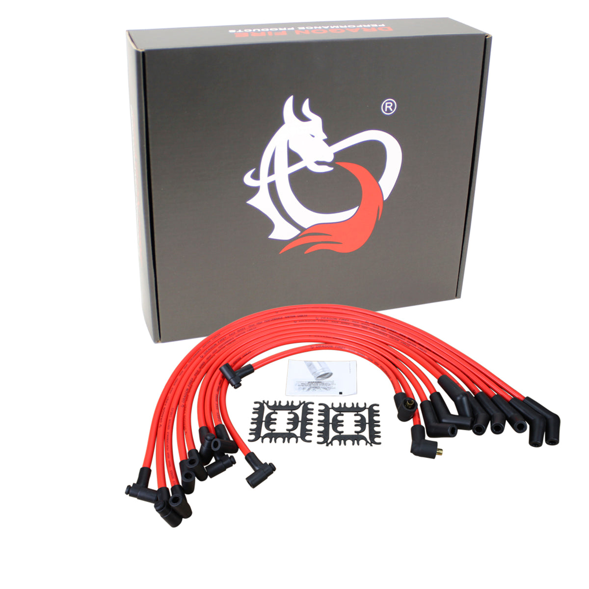 PWJ103 Plug wires, Direct Fit, Silicone, RED