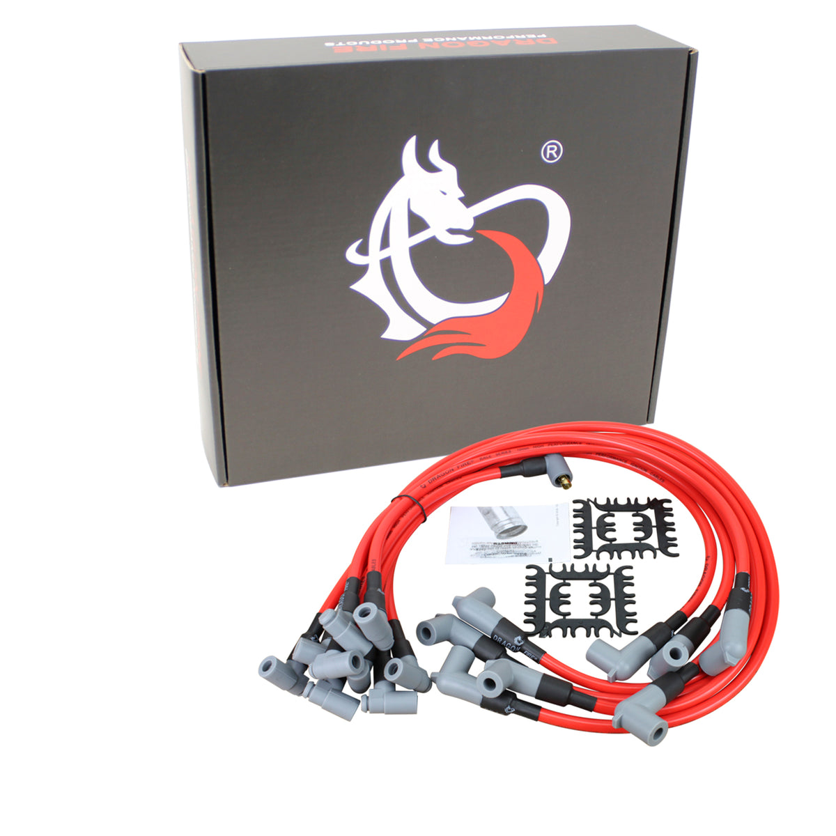 PWJ257 Plug wires, Direct Fit, Silicone, RED