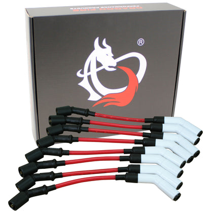 PWJ202 Plug wires, Direct Fit, Ceramic, RED