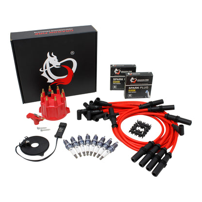Kit-1640 Ignition Kit - Plug Wires, Cap, Rotor, Module, Spark Plugs