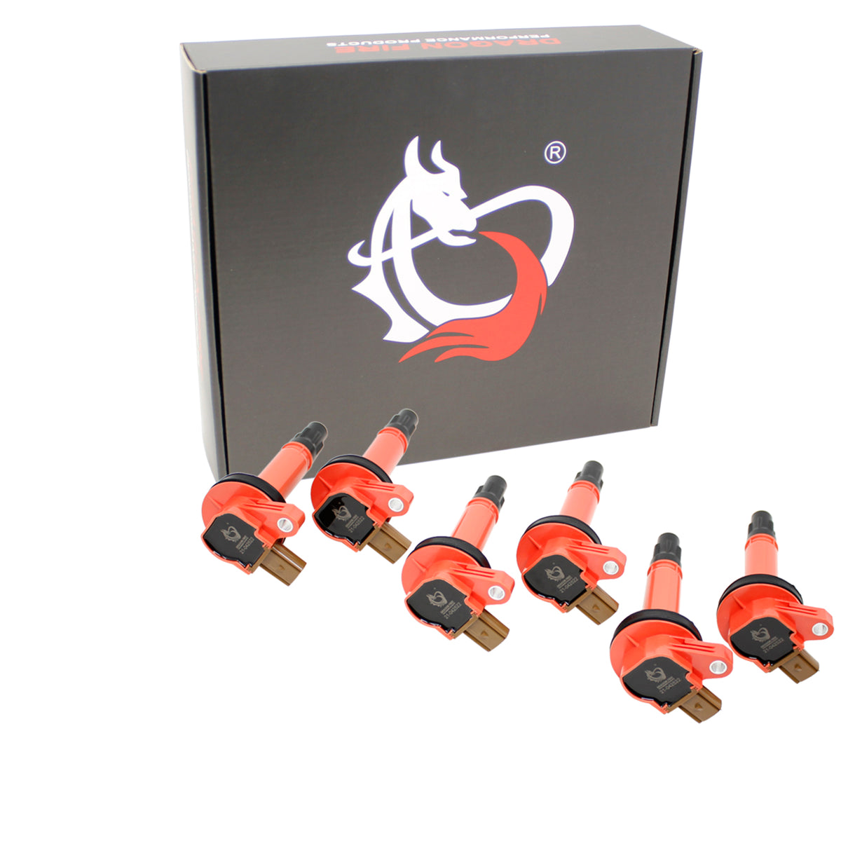 C646-DFx6 Coil Pack Set, 6pcs, Direct Fit, RED