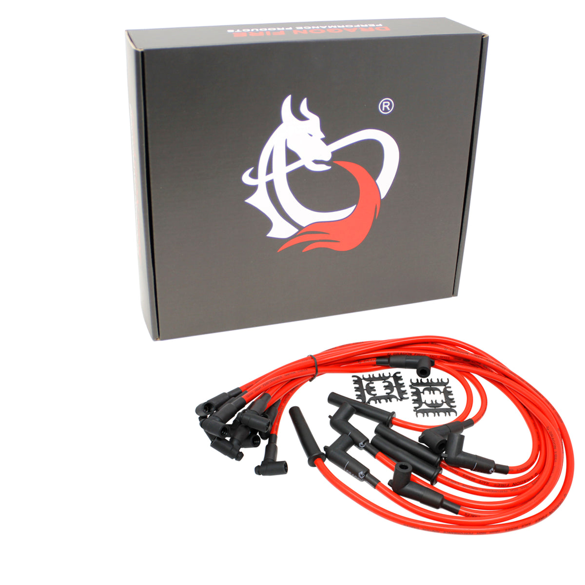 PWJ102 Plug wires, Direct Fit, Silicone, RED