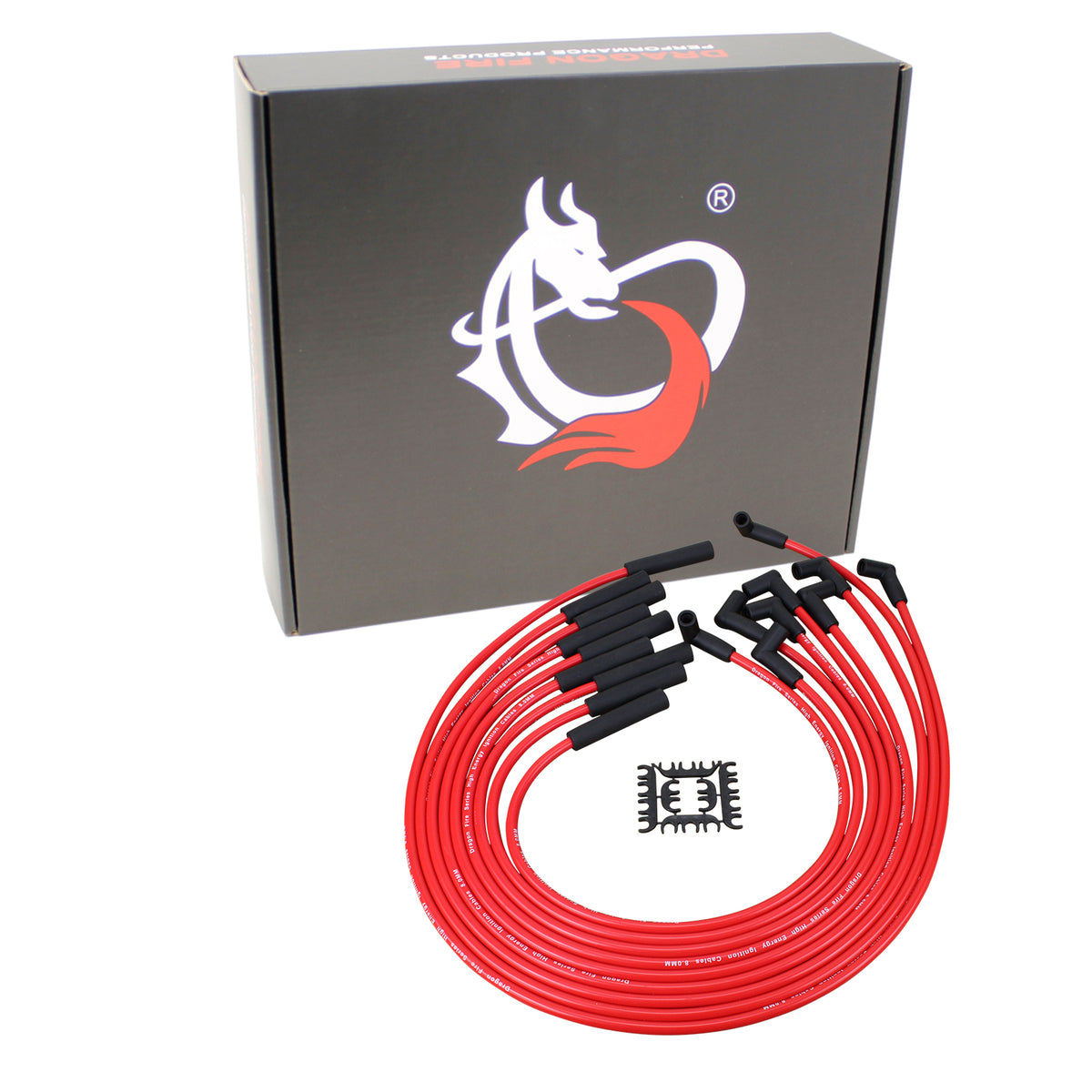 PWJ136 Plug wires, Direct Fit, Silicone, RED