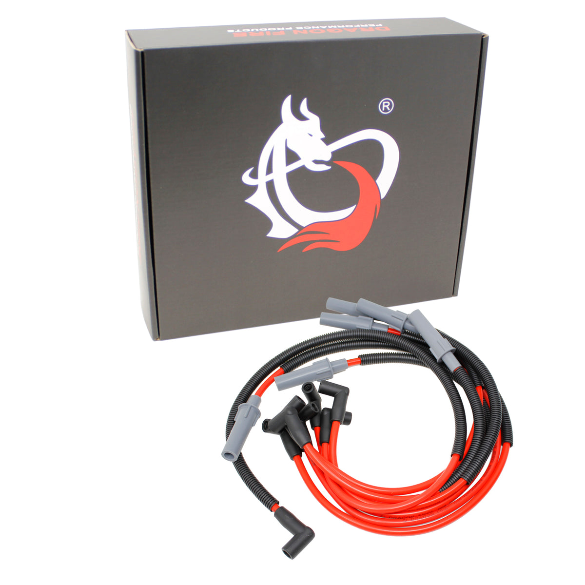 PWJ322 Plug wires, Direct Fit, Silicone, RED