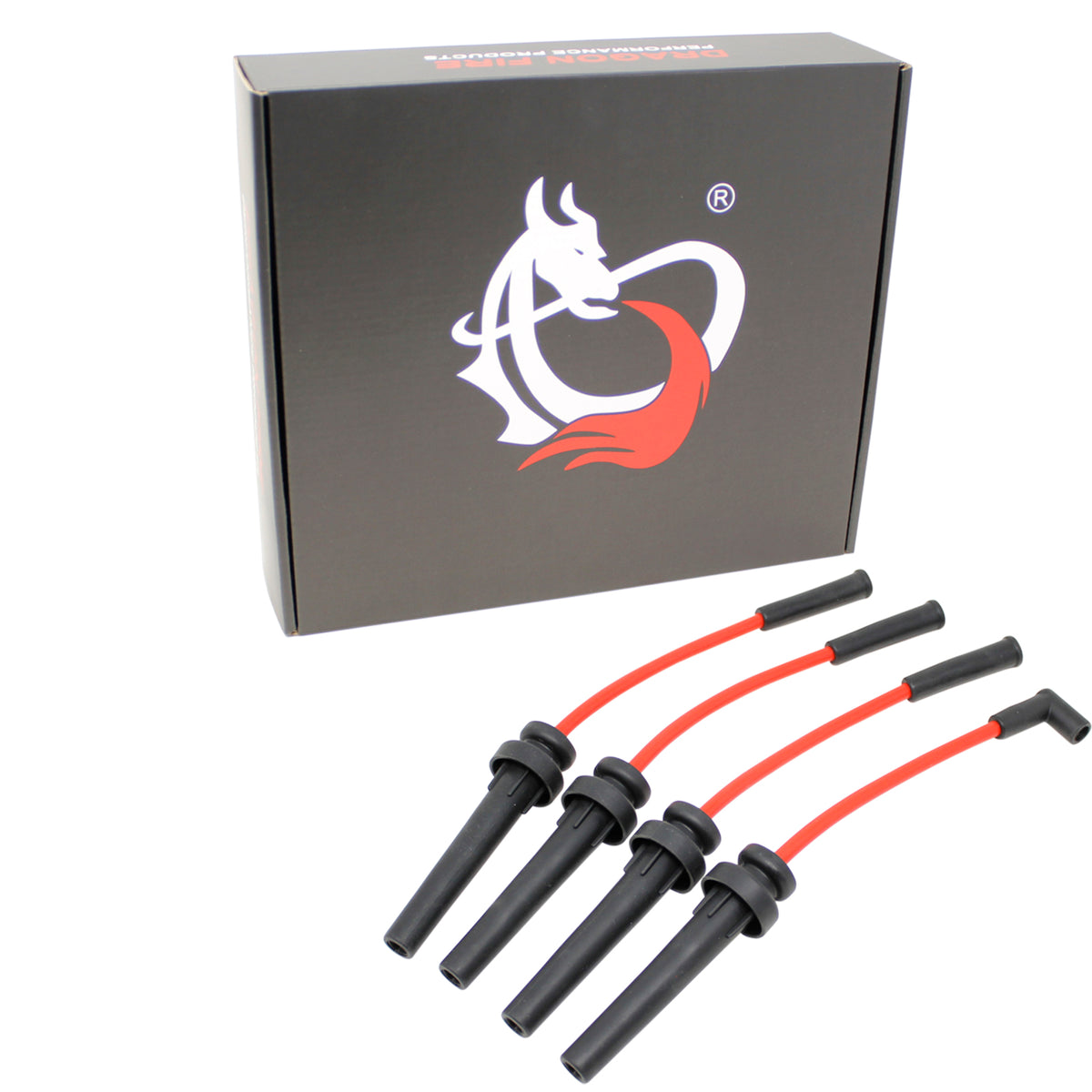 PWJ206 Plug wires, Direct Fit, Silicone, RED