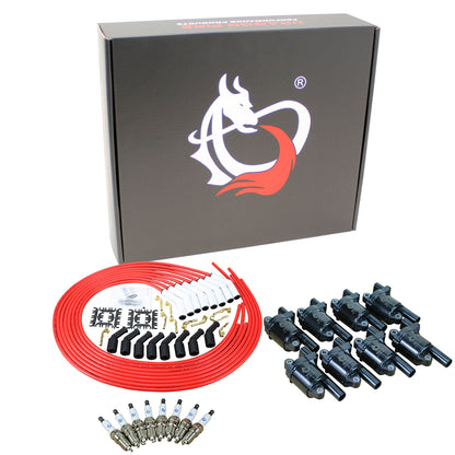 Kit-1371 Ignition Kit - Ceramic Plug Wires, Coils, Spark Plugs