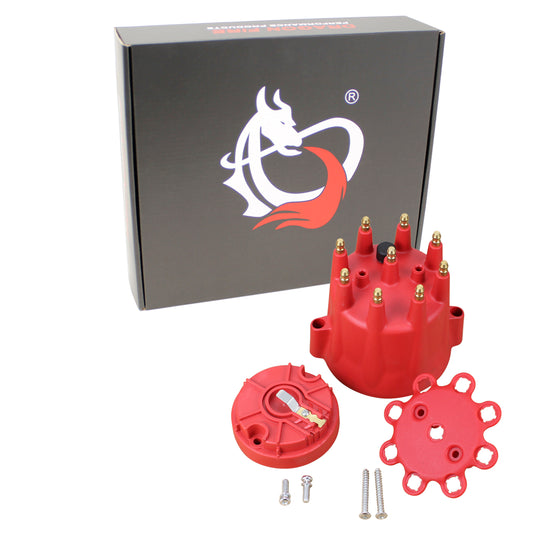 CAP1016-R Distributor Cap and Rotor Kit, Direct Fit, RED