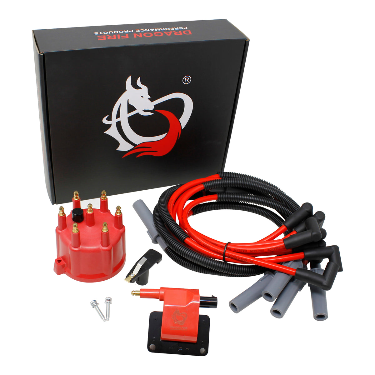 Kit-1611 Ignition Kit - Plug Wires, Coil, Cap, Rotor
