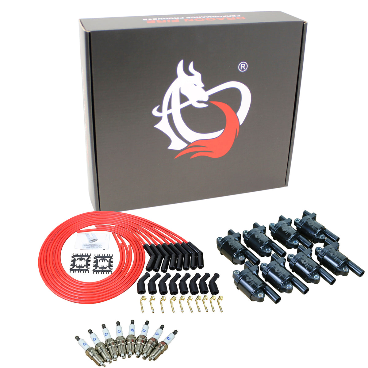 Kit-1395 Ignition Kit - Ceramic Plug Wires, Coils, Spark Plugs
