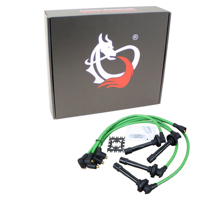 PWTD-DF-G Plug wires, Direct Fit, Silicone, LIME GREEN