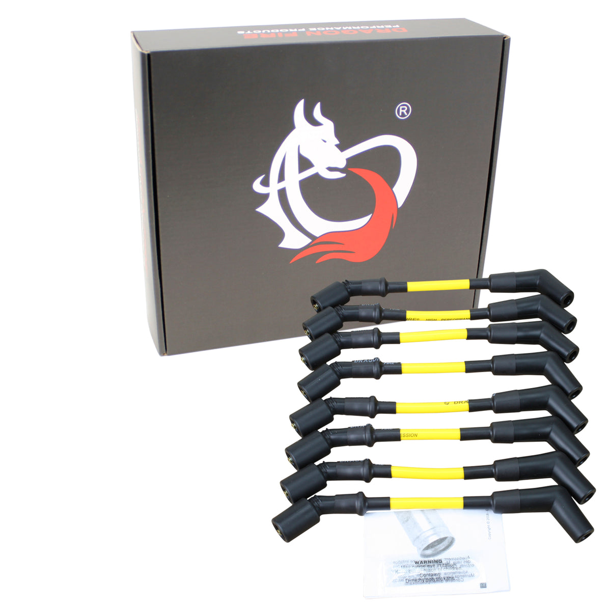 PWLS-DF-Y Plug wires, Direct Fit, Silicone, LIGHT YELLOW