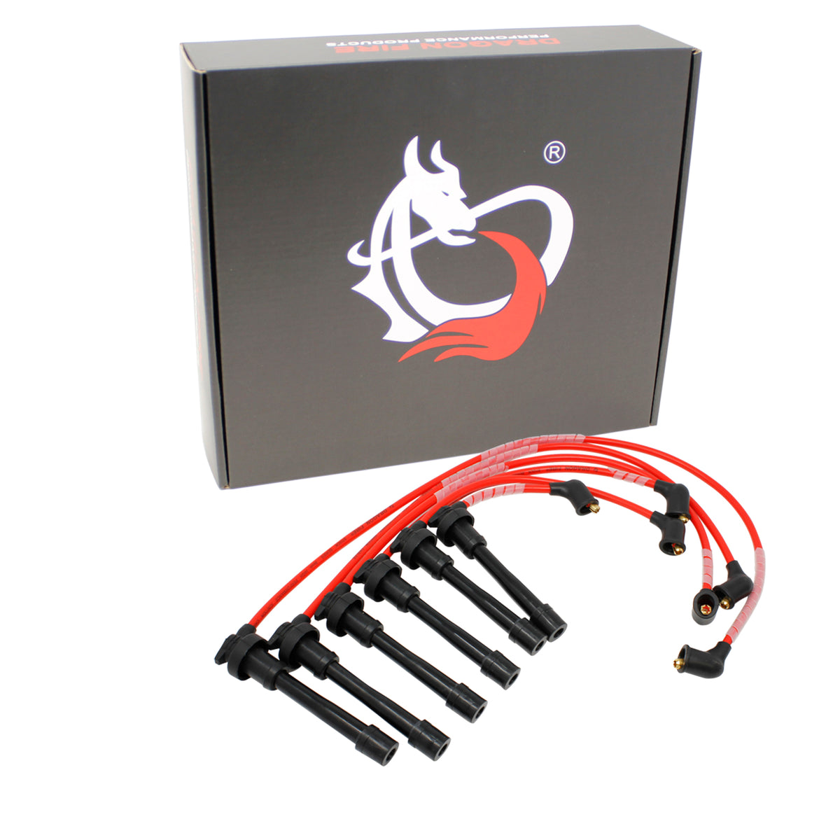 PWJ284 Plug wires, Direct Fit, Silicone, RED