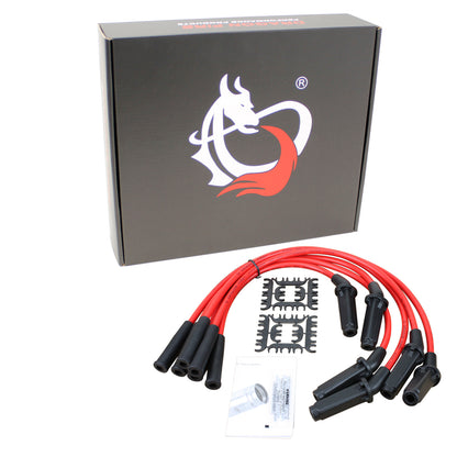 PWJ143 Plug wires, Direct Fit, Silicone, RED
