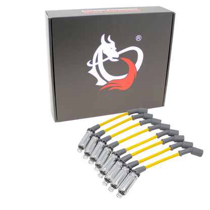 PWJ256-Y Plug wires, Direct Fit, Silicone, YELLOW