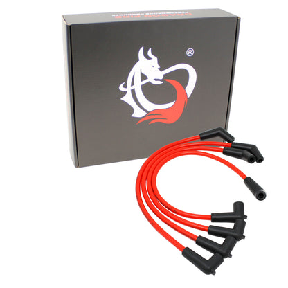 PWJ294 Plug wires, Direct Fit, Silicone, RED