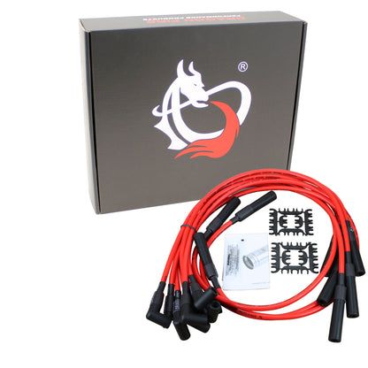 PWJ137 Plug wires, Direct Fit, Silicone, RED