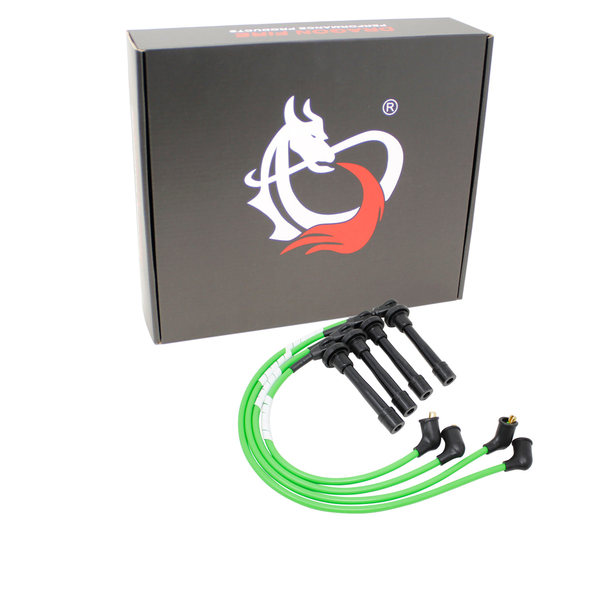 PWJ327-G Plug wires, Direct Fit, Silicone, LIME GREEN
