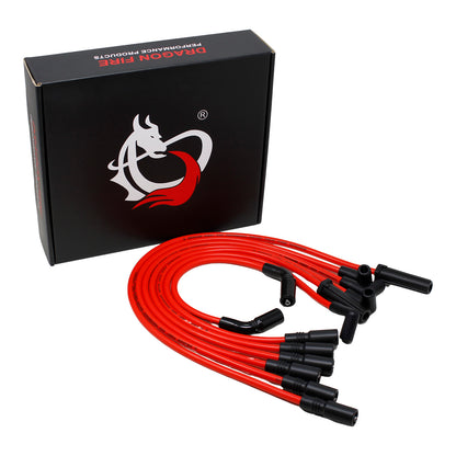 PWJ101 Plug wires, Direct Fit, Silicone, RED
