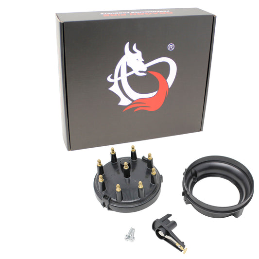 Kit-1548 Distributor Cap and Rotor Kit, Direct Fit, BLACK