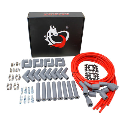 SPW1016-RD Plug wires, Universal Cut-to-Fit, Silicone, RED