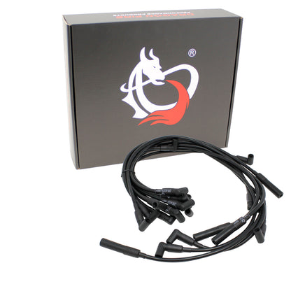 PWJ102-OES Plug wires, Direct Fit, Silicone, BLACK