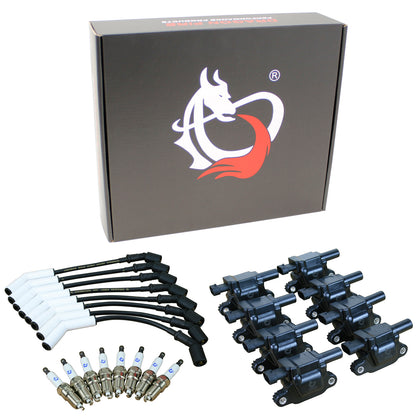 Kit-1295 Ignition Kit - Ceramic Plug Wires, Coils, Spark Plugs