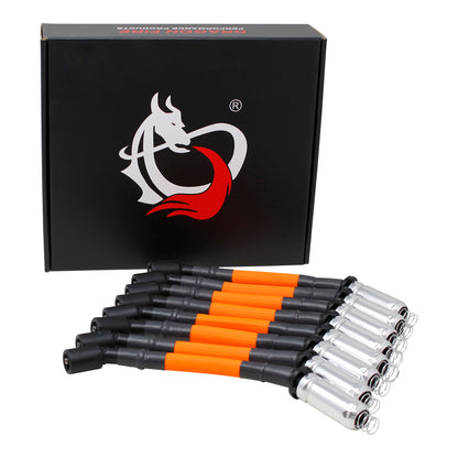 PWJ256-NOS Plug wires, Direct Fit, Silicone, ORANGE