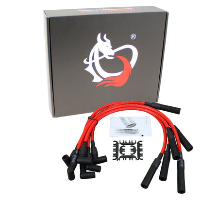 PWJ132 Plug wires, Direct Fit, Silicone, RED
