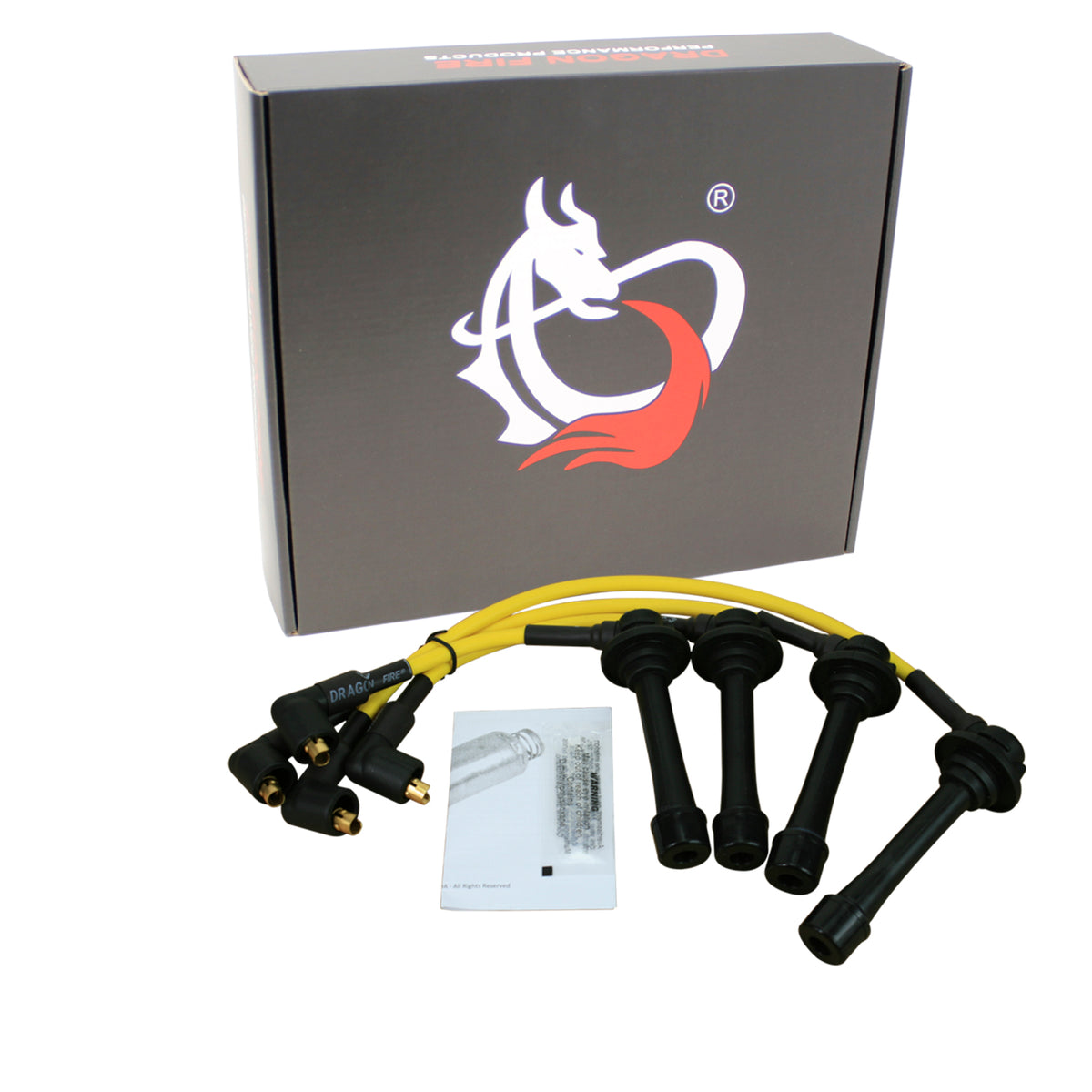 PWJ187-YL Plug wires, Direct Fit, Silicone, YELLOW