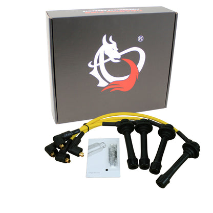 PWJ187-YL Plug wires, Direct Fit, Silicone, YELLOW