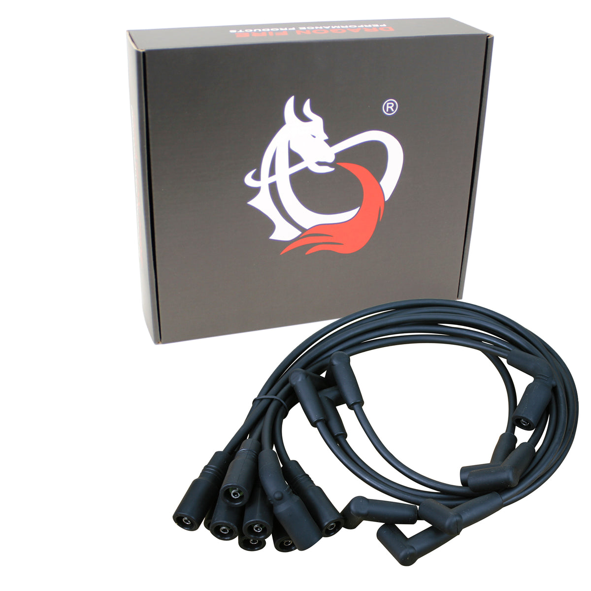 PWJ104-OES Plug wires, Direct Fit, Silicone, BLACK