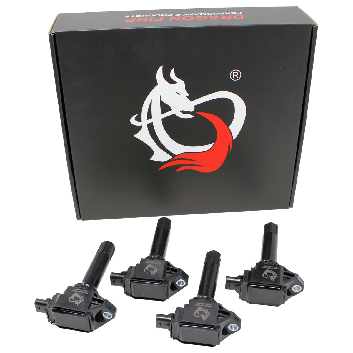 DFC1044-4 Coil Pack Set, 4pcs, Direct Fit, BLACK