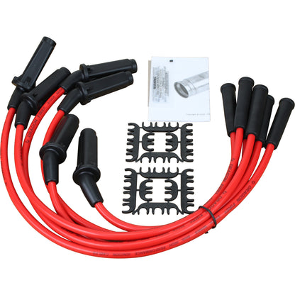 PWJ143 Plug wires, Direct Fit, Silicone, RED