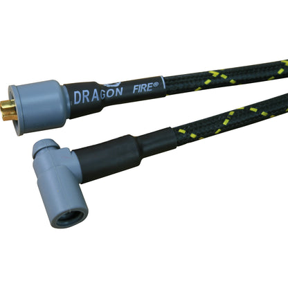 PWJ133-BLKBR Plug wires, Direct Fit, Silicone, BLACK BRAID/YELLOW TRACER