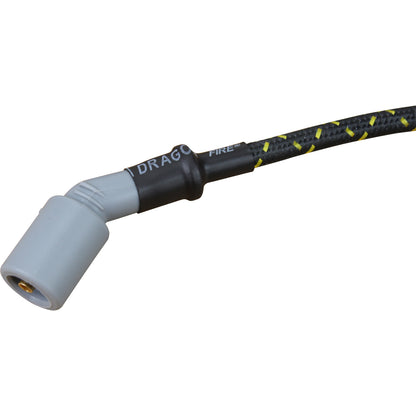 PWJ256-BLKBR Plug wires, Direct Fit, Silicone, BLACK BRAID/YELLOW TRACER