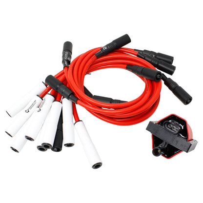 Kit-1573 Ignition Kit - Ceramic Plug Wires, Coil, Cap, Rotor