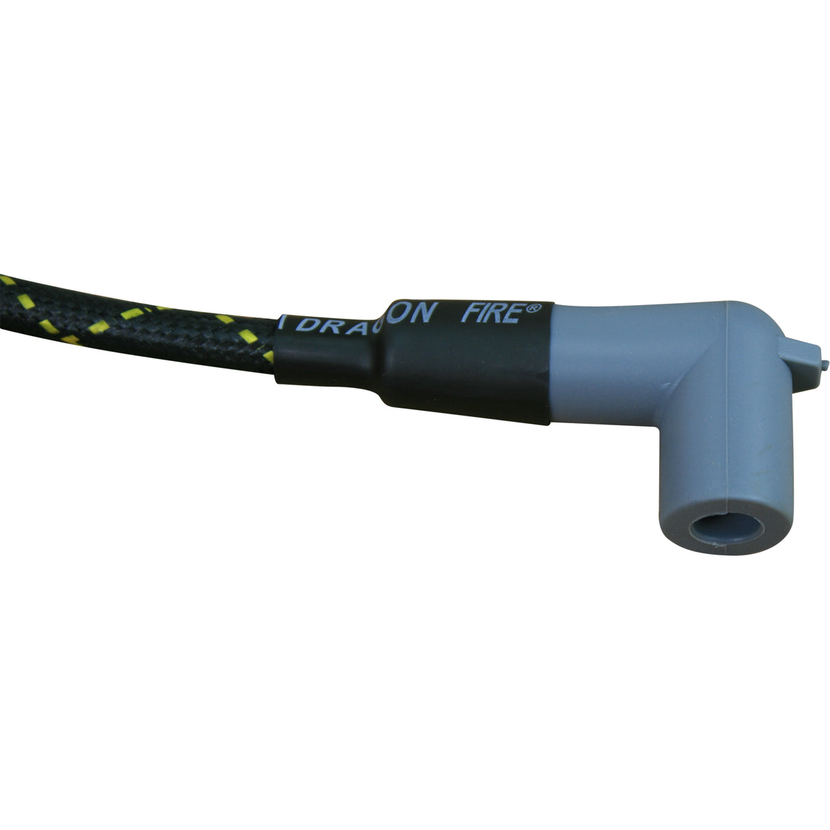 PWJ133-BLKBR Plug wires, Direct Fit, Silicone, BLACK BRAID/YELLOW TRACER