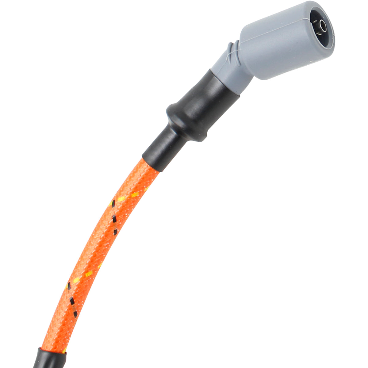 PWJ256-OBR Plug wires, Direct Fit, Silicone, ORANGE BRAID/BLACK TRACER