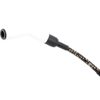 PWJ256WC-BLKBR Plug wires, Direct Fit, Ceramic, BLACK BRAID/YELLOW TRACER