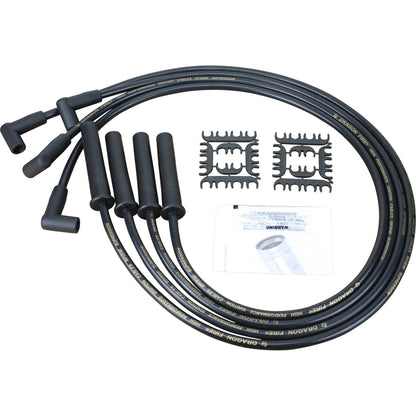 PWJ239 Plug wires, Direct Fit, Silicone, BLACK