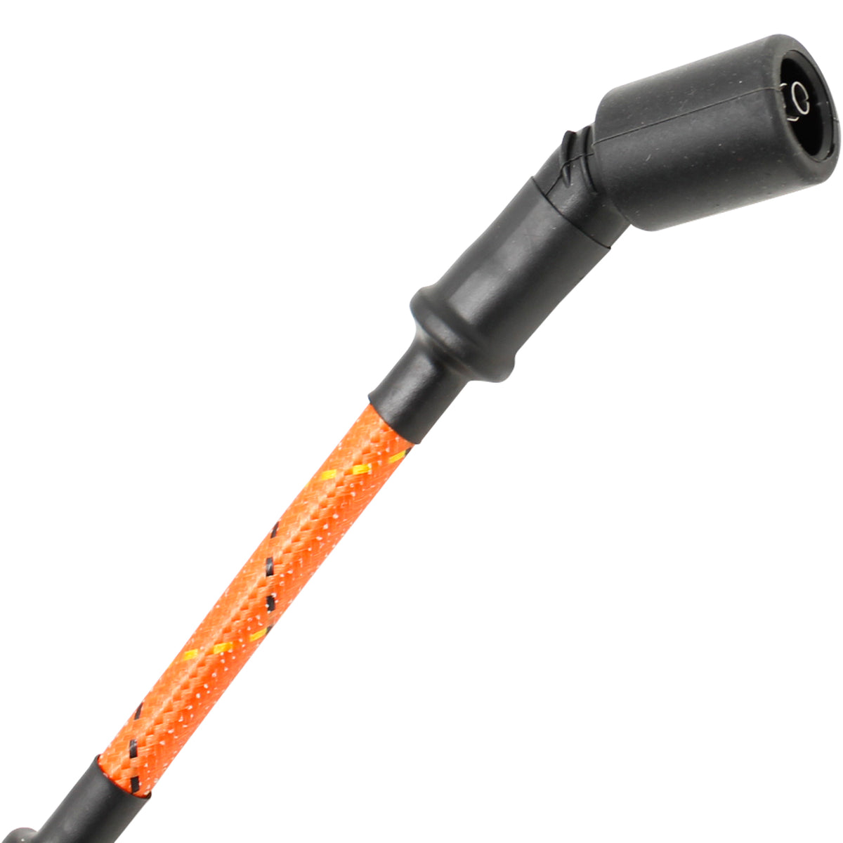 PWLS-OBR Plug wires, Direct Fit, Silicone, ORANGE BRAID