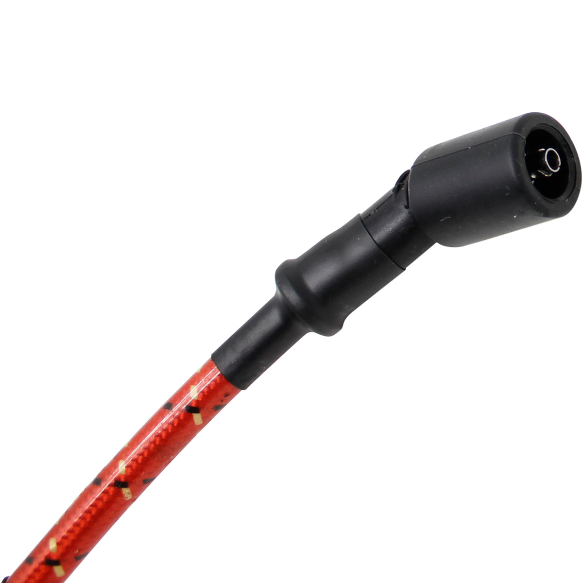 PWLS-RBR Plug wires, Direct Fit, Silicone, RED BRAID/YELLOW TRACER